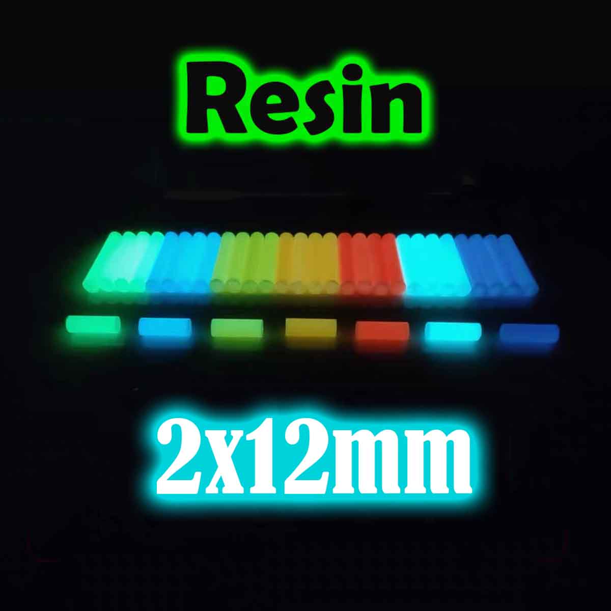 Tritium Gas Tube - High-brightness Resin Luminous Rod 2*12mm Fingertip