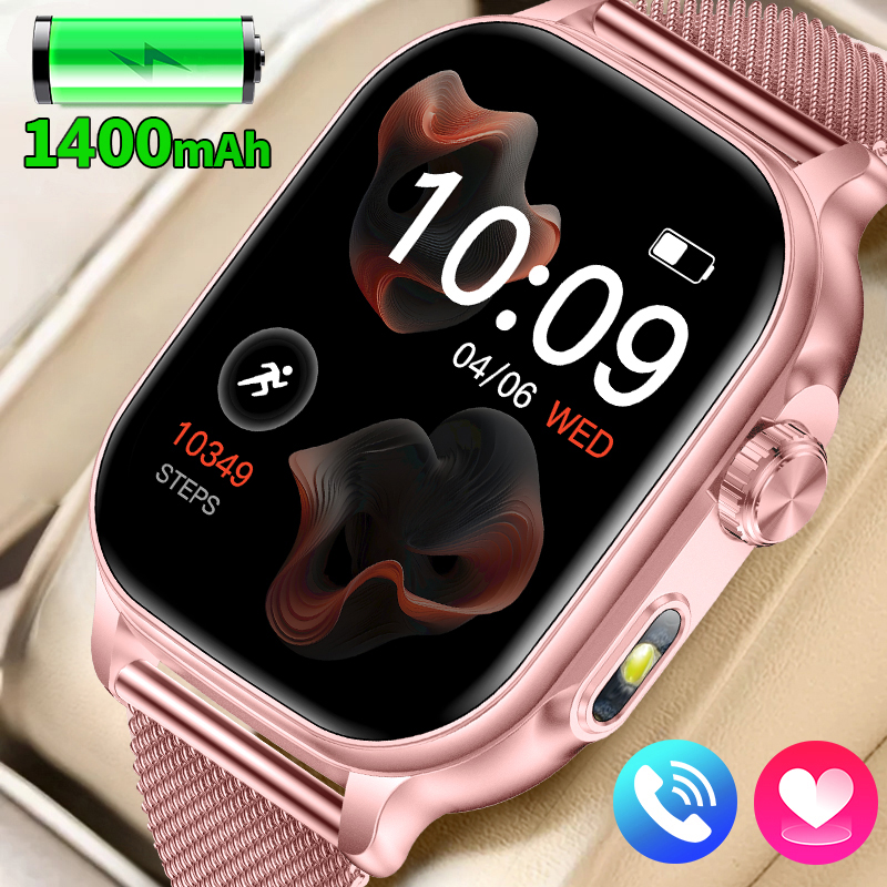 Smartwatch Ladies Watches For Women - New 1400mAh Ultra Battery Smartwatch Women
