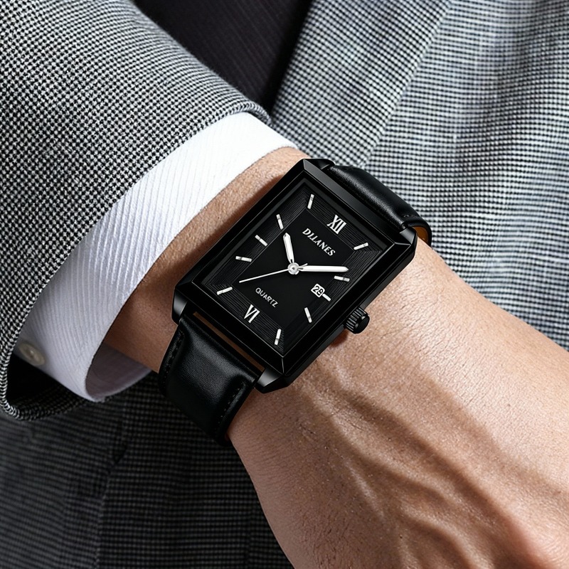 Smartwatch Branded Watches For Men - Casual Leather Men's Watches Fashion Square