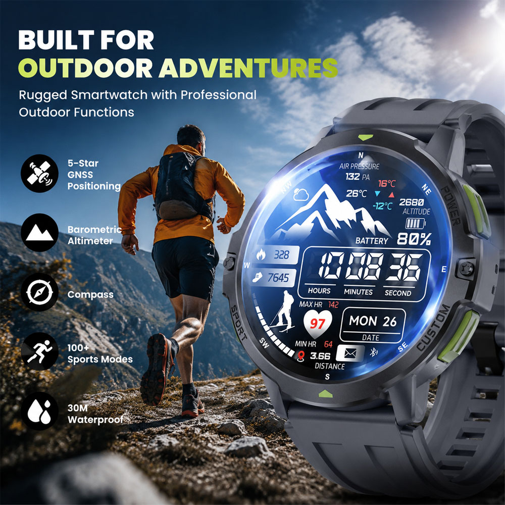 2026 NEW Military GPS Smartwat - Smartwatch Timex Watches For Women ulasan dan harga