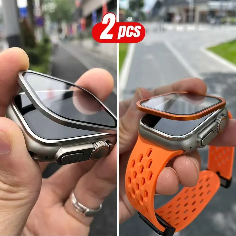 2PCS Titanium Metal Frame for  - Smartwatch Apple Watches For Women ulasan dan harga