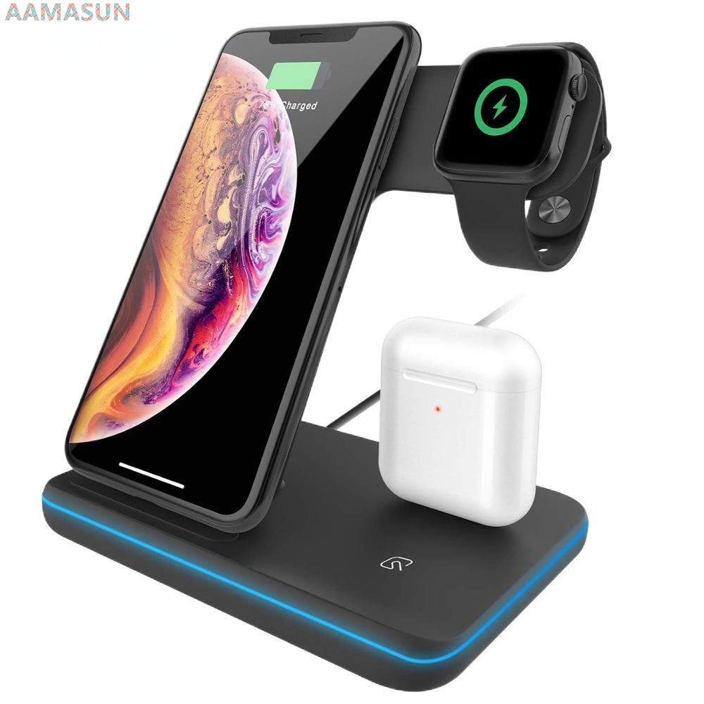 15W Fast Qi Wireless Charger S - Watch Xs8 ulasan dan harga
