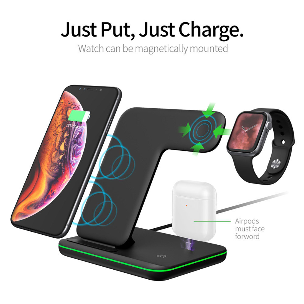 15W Fast Qi Wireless Charger S - Watch Xs8 ulasan dan harga