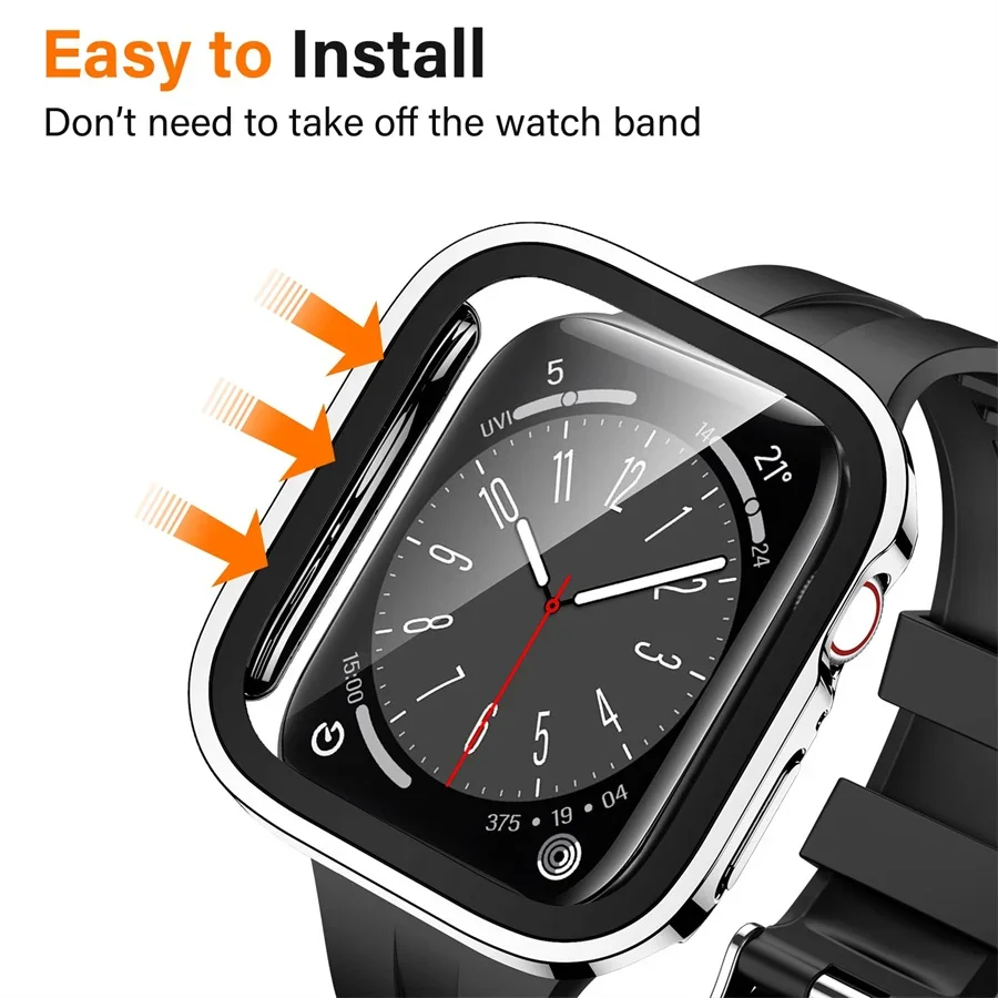 Glass+cover For Apple Watch ca - Smartwatch Apple Watches For Women ulasan dan harga