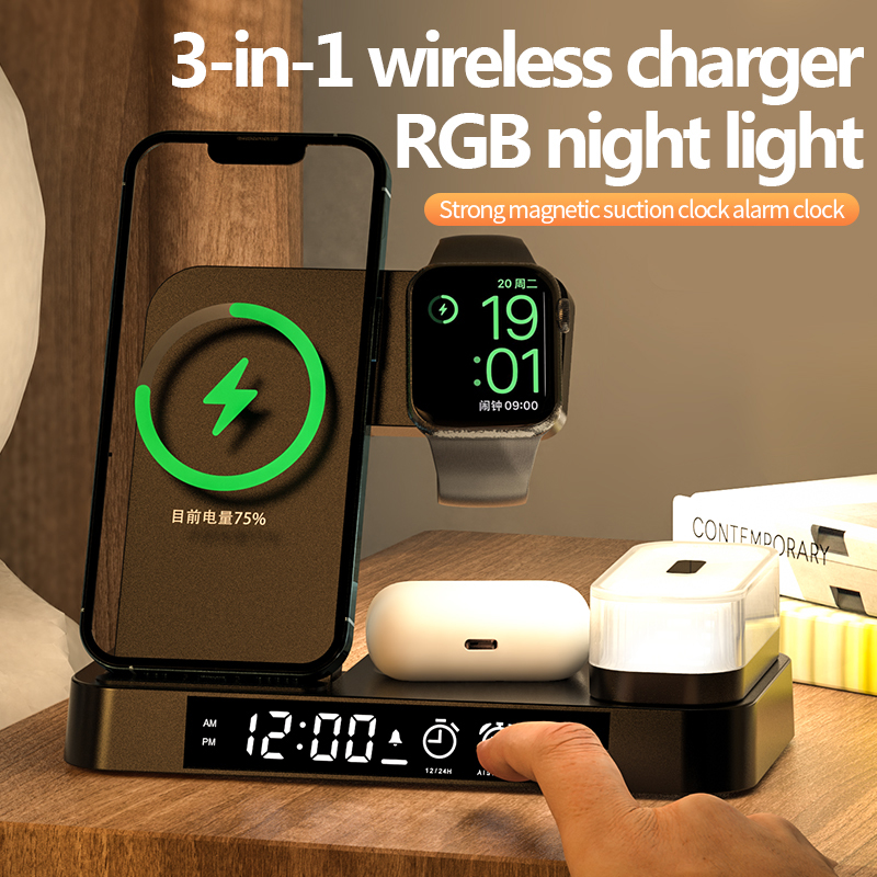 Wireless Charger 5 in 1 15W Ch - Watch Xs8 ulasan dan harga