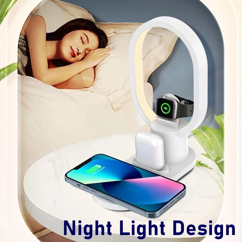 4in1 Night Light Wireless Char - Watch Xs8 ulasan dan harga