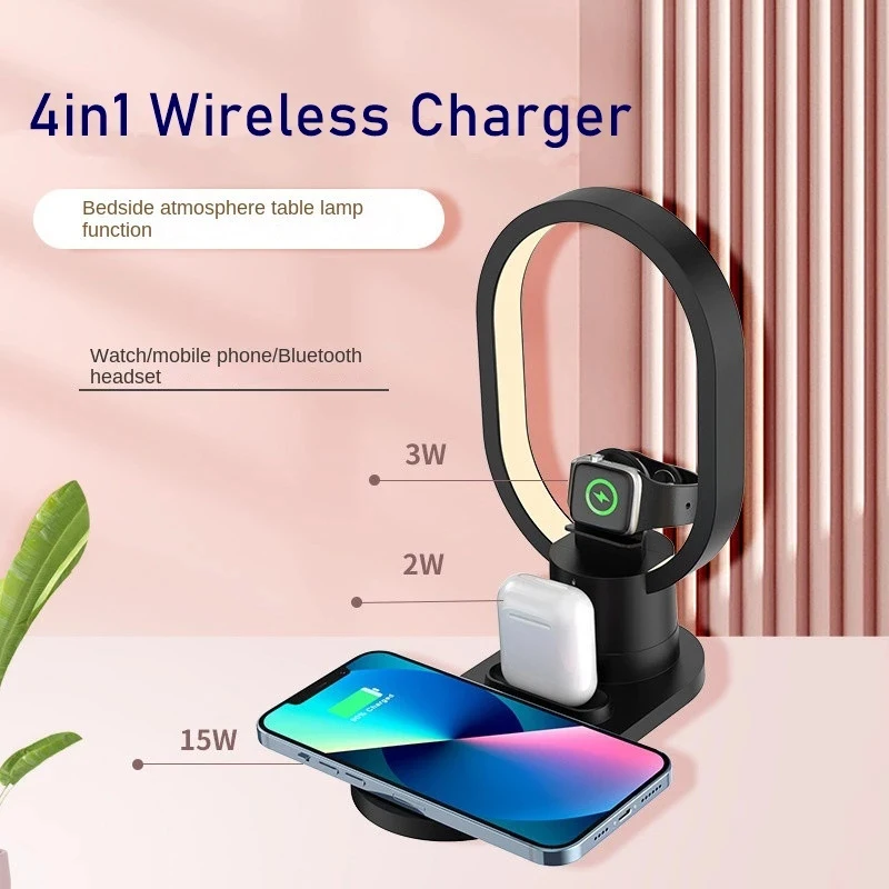 4in1 Night Light Wireless Char - Watch Xs8 ulasan dan harga