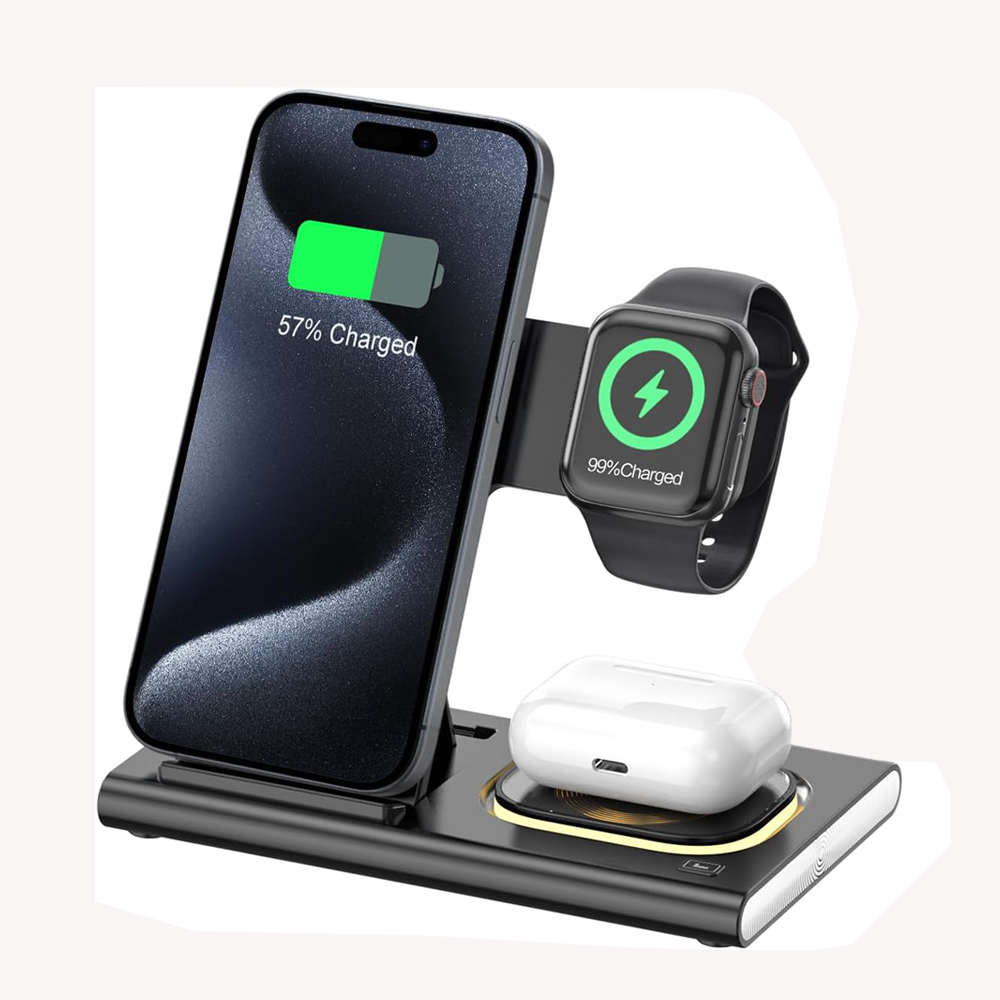 3 in 1 Foldable Charging Stati - Watch Xs8 ulasan dan harga