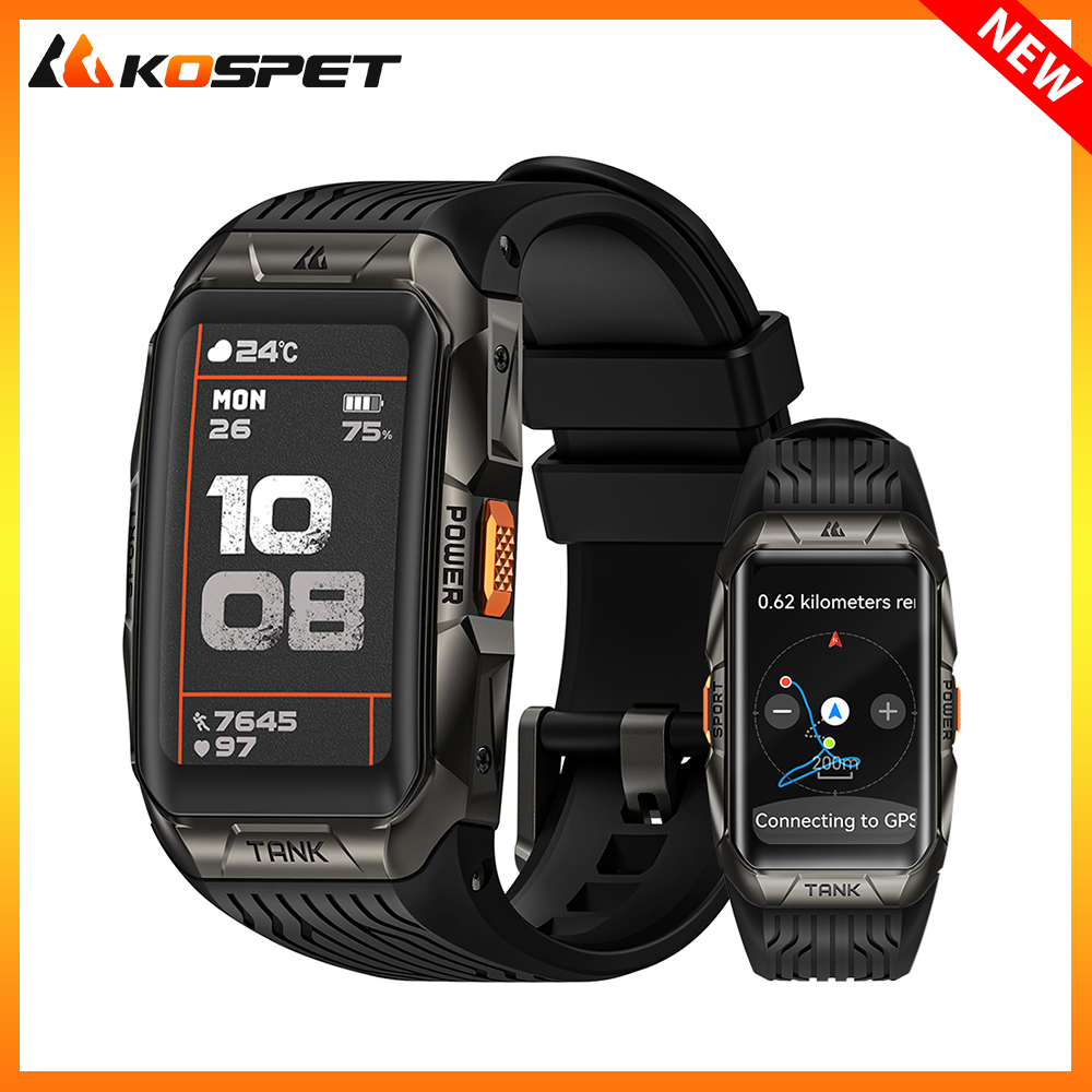2025 KOSPET TANK X2 Ultra Smar - Smartwatch Square Watches For Men ulasan dan harga