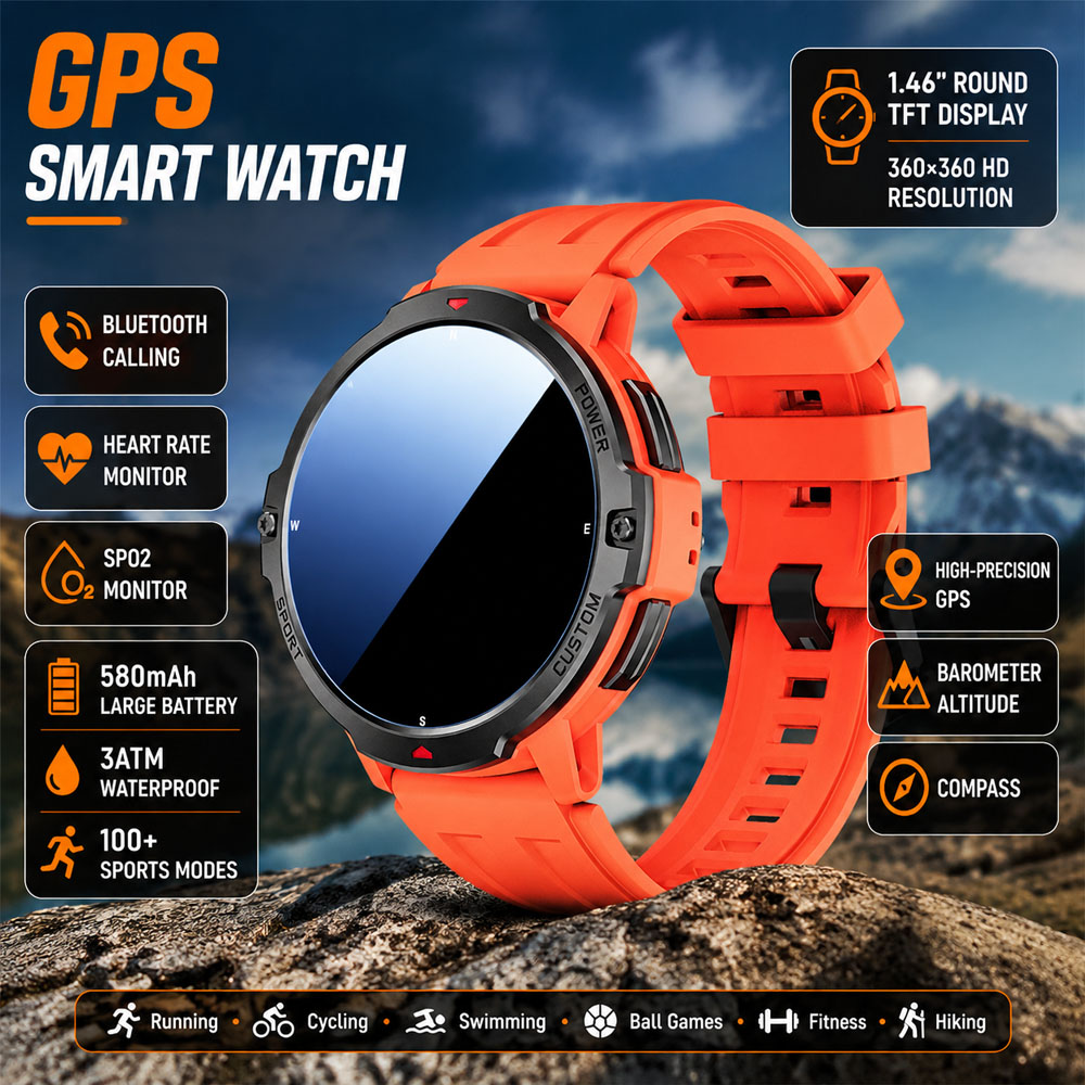 NEW 6-Axis Gyroscope Military  - Smartwatch Timex Watches For Women ulasan dan harga