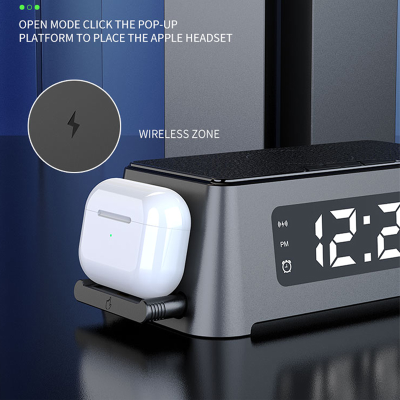 15W Qi Alarm Clock Wireless Ch - Watch Xs8 ulasan dan harga