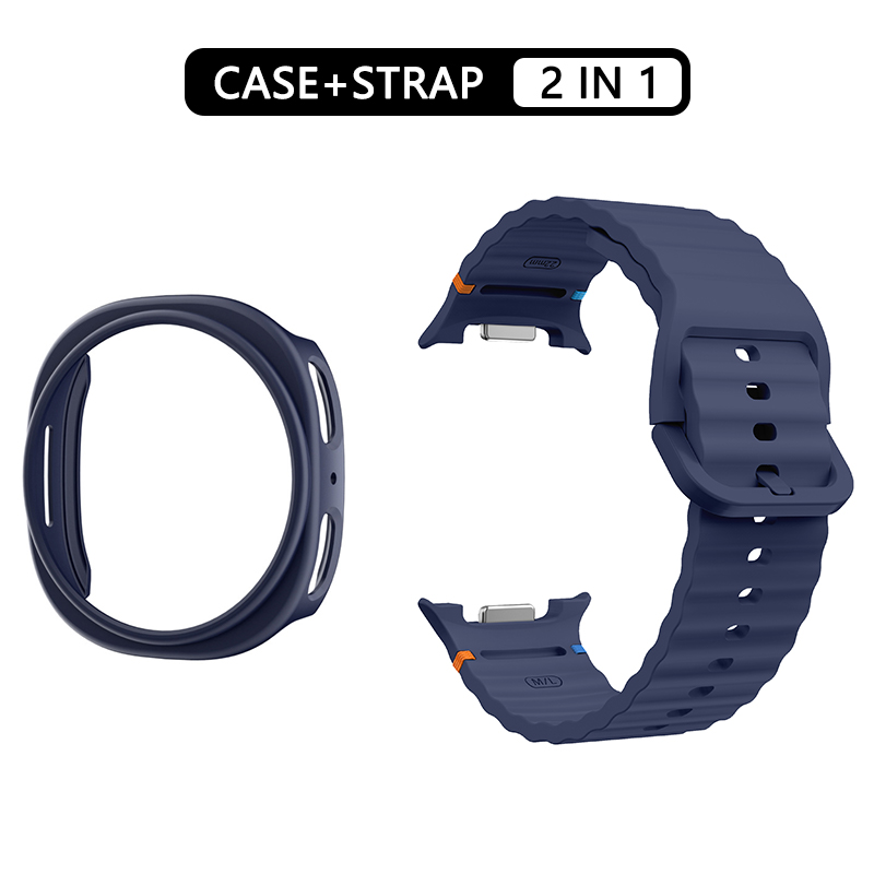 Hollow case+Official Silicone  - Smartwatch Samsung Watches For Men ulasan dan harga