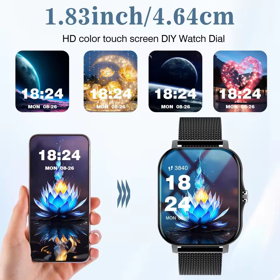 2026 New Bluetooth Call Smart  - Smartwatch Square Watches For Men ulasan dan harga