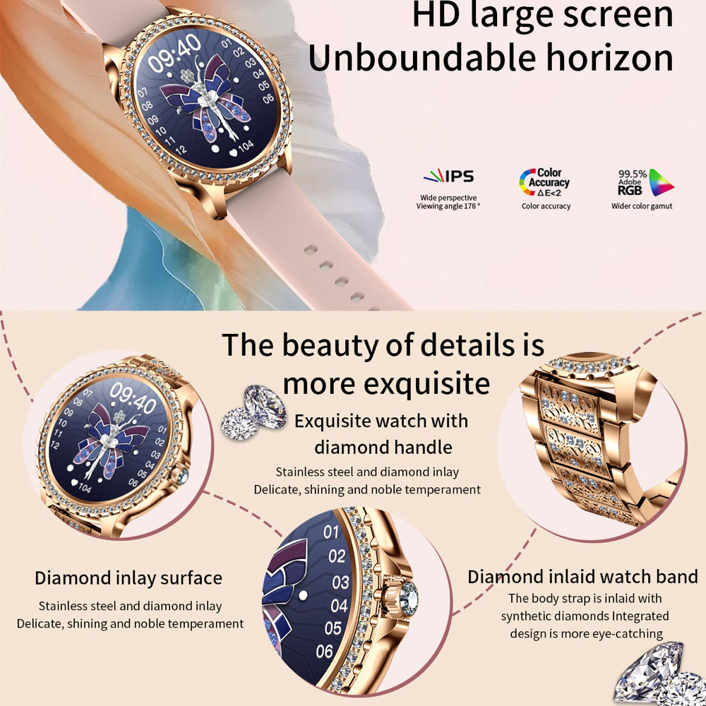 696 New Blue Tooth Call Women  - Smartwatch Ladies Watches For Women ulasan dan harga