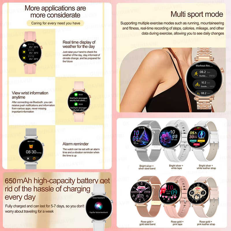 New 1.27-inch Smart Watch for  - Smartwatch Ladies Watches For Women ulasan dan harga
