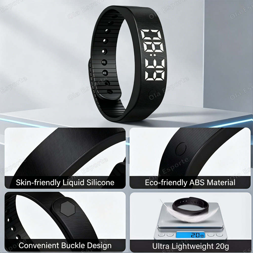 Vibrating Alarm Clock Watch He - Smartwatch Square Watches For Men ulasan dan harga