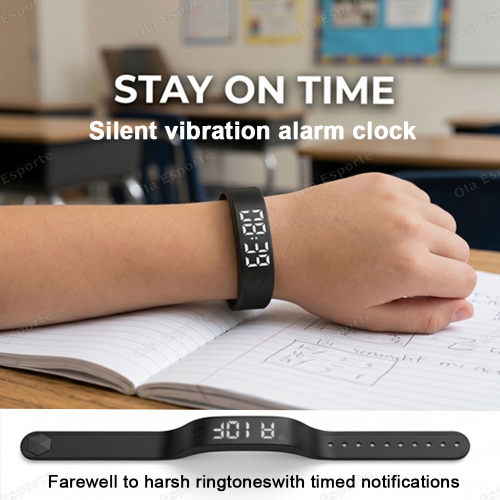 Vibrating Alarm Clock Watch He - Smartwatch Square Watches For Men ulasan dan harga