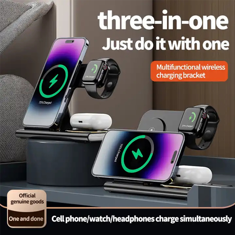 3 In 1 Wireless Charger For iP - Watch Xs8 ulasan dan harga