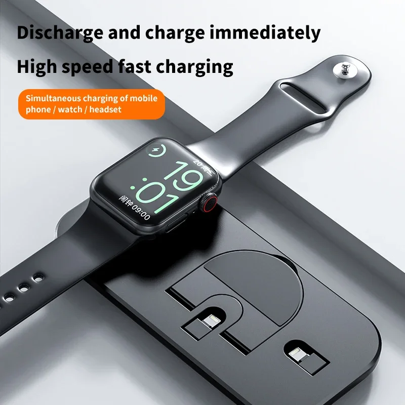 3 in 1 Wireless Charger Stand  - Watch Xs8 ulasan dan harga