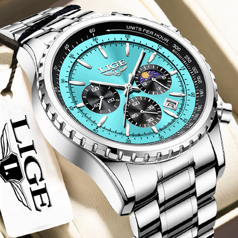 LIGE Fashion Top Brand Luxury  - Smartwatch Branded Watches For Men ulasan dan harga
